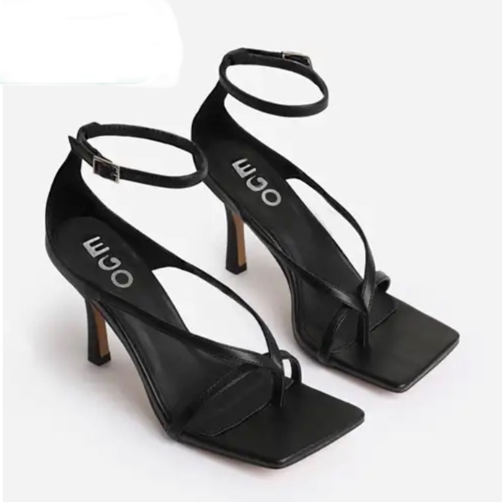 Black EGO Square Toe Heel